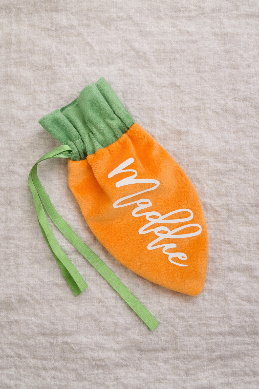 Personalised Easter carrot bag