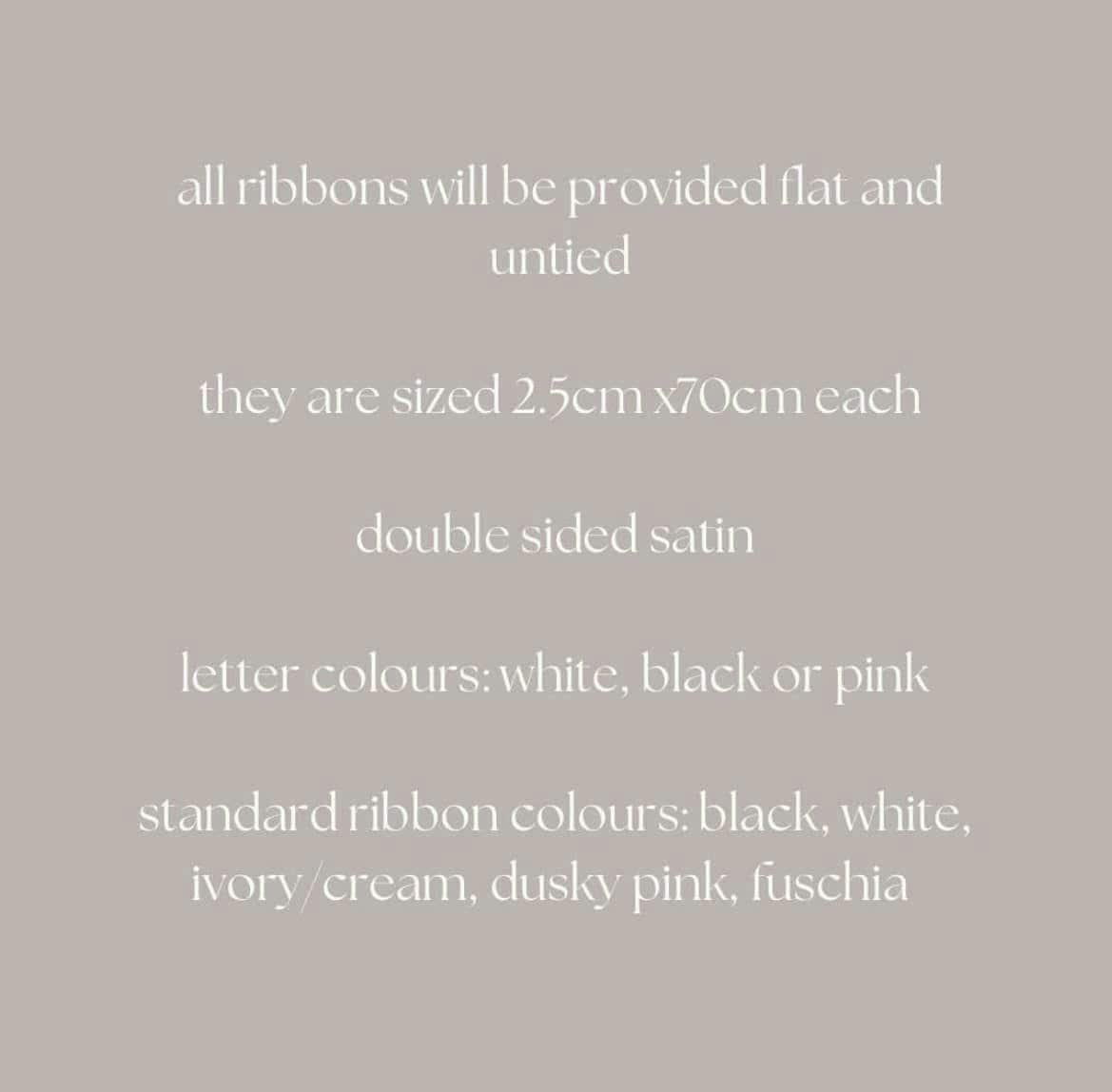 Personalised Ribbon Place Name