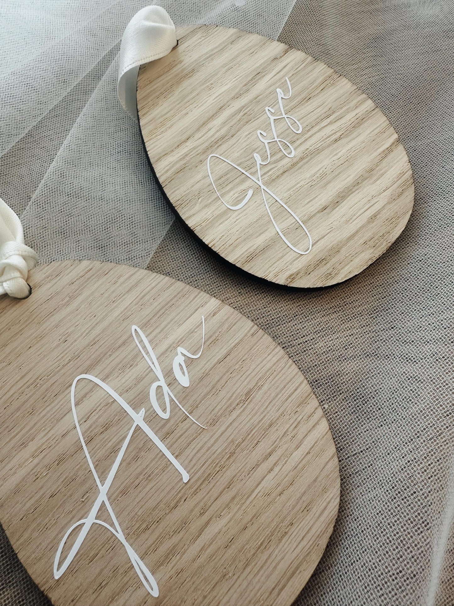 Personalised Easter egg name tag