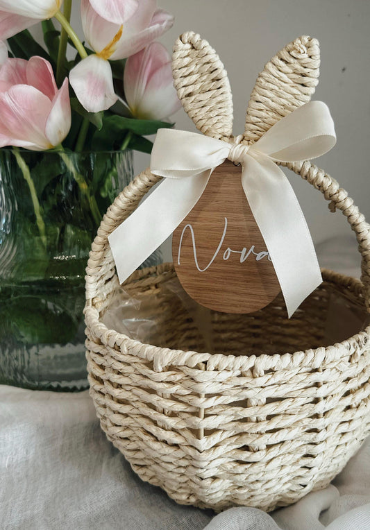 [PRE-ORDER] Personalised Easter bunny basket