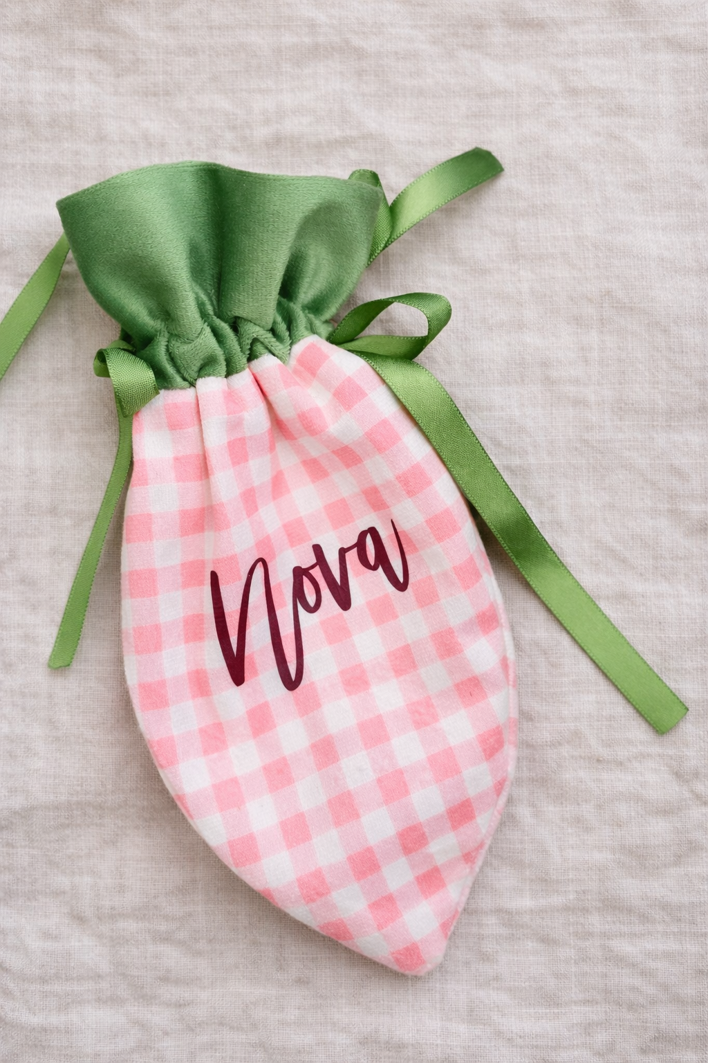Personalised Easter carrot bag