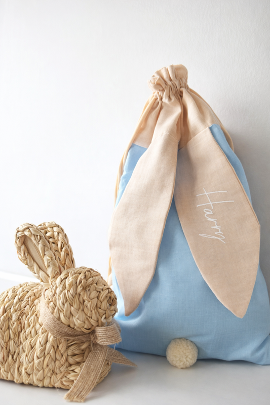 [PRE-ORDER] Personalised Easter bunny sack bag