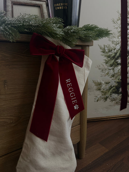 Personalised Pet Christmas Stocking