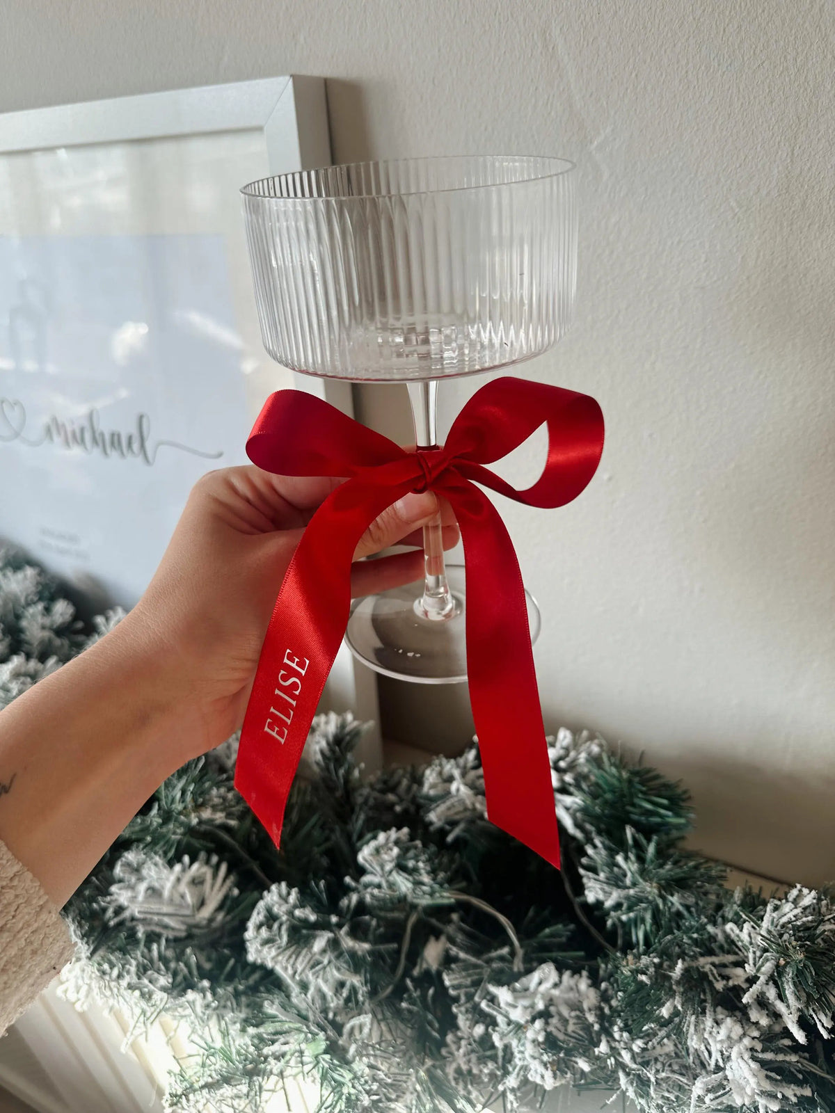 Personalised Christmas ribbons