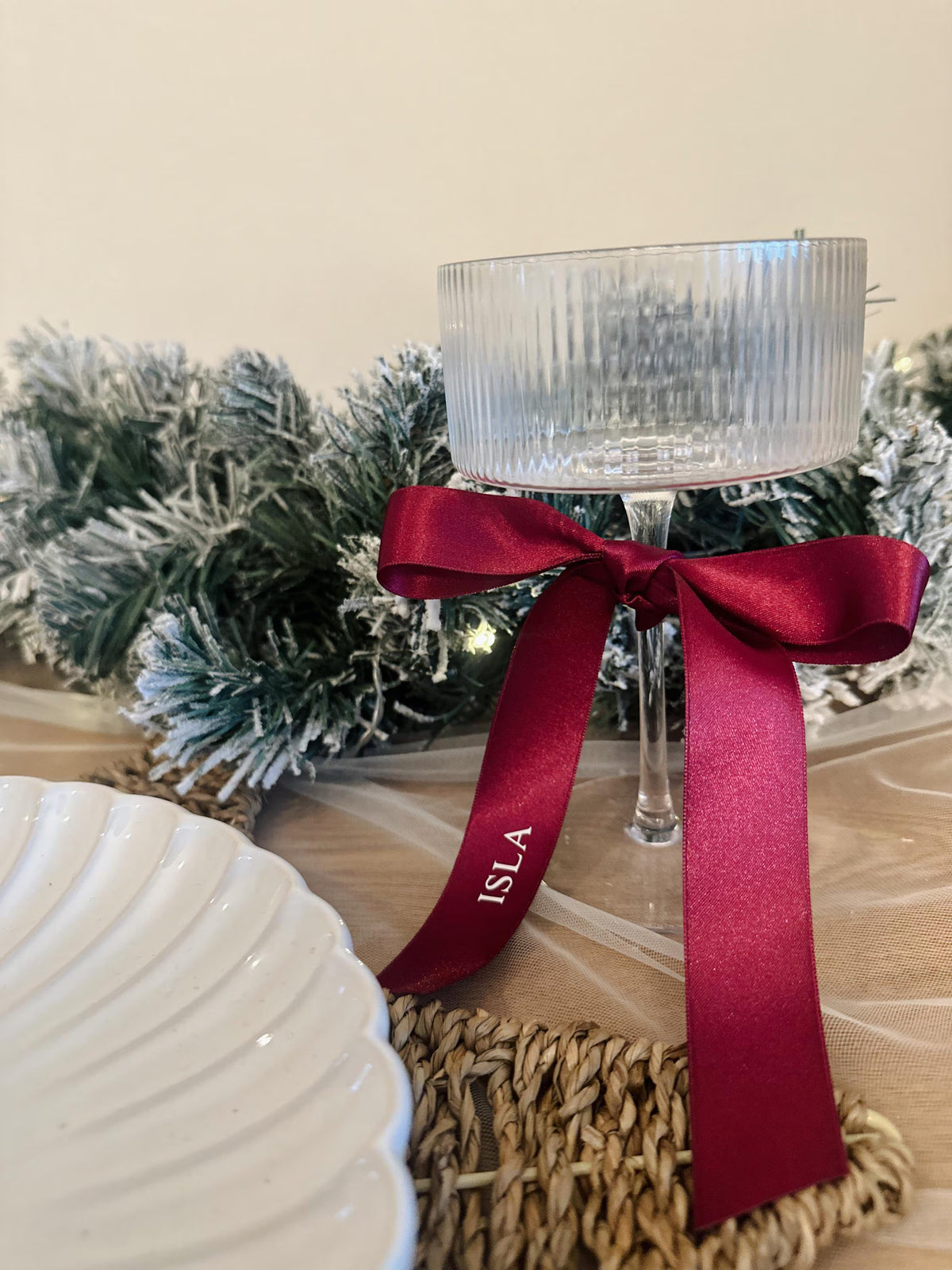 Personalised Christmas ribbons